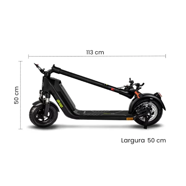 Patinete Elétrico DROP GO-X10 MAX 500W Mega Brava