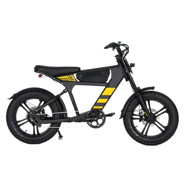 Bike Elétrica Mangosteen FT03 1000W preta