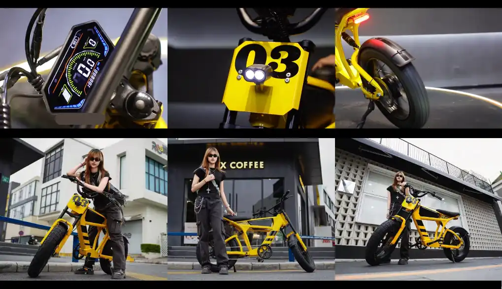 Bike Elétrica Mangosteen FT03 1000W