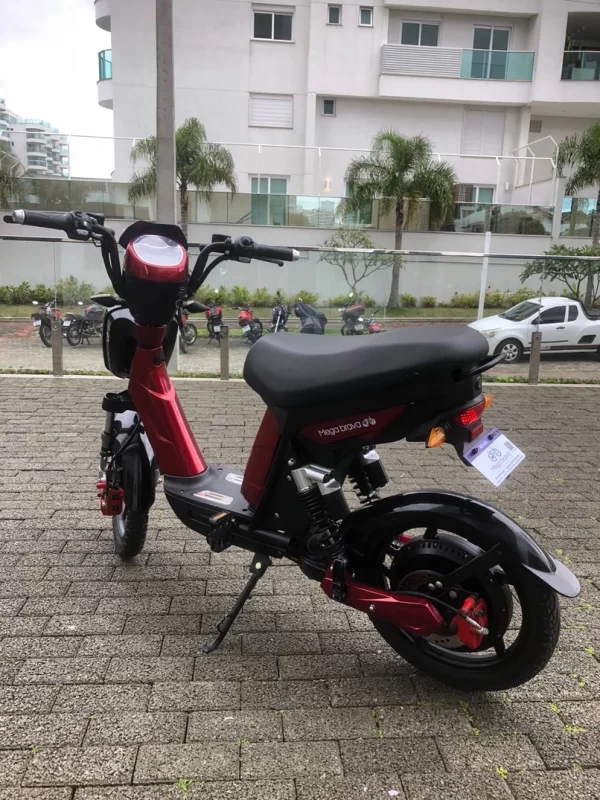 Bike Elétrica Smart Bolt 800W Vermelha