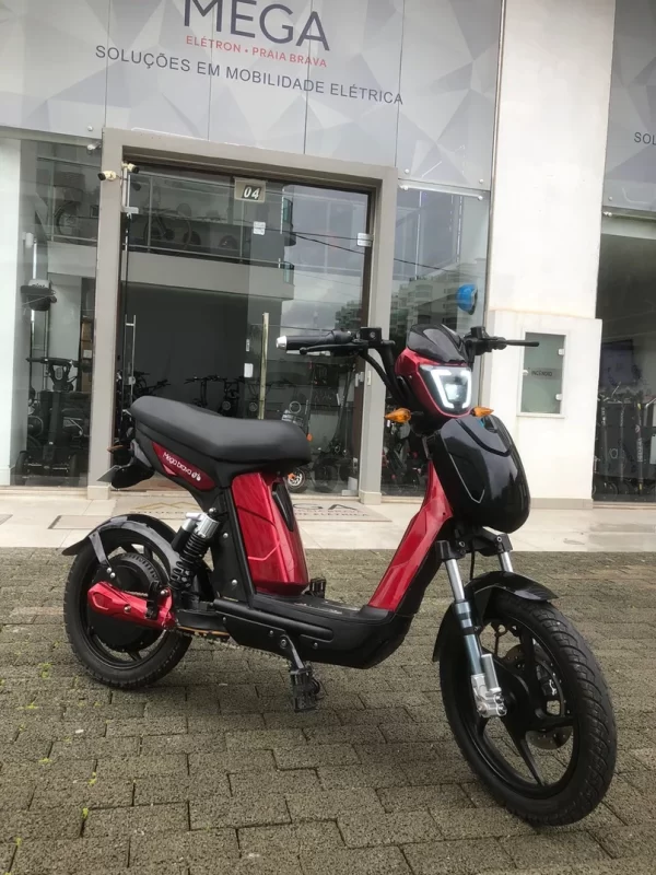 Bike Elétrica Smart Bolt 800W Vermelha