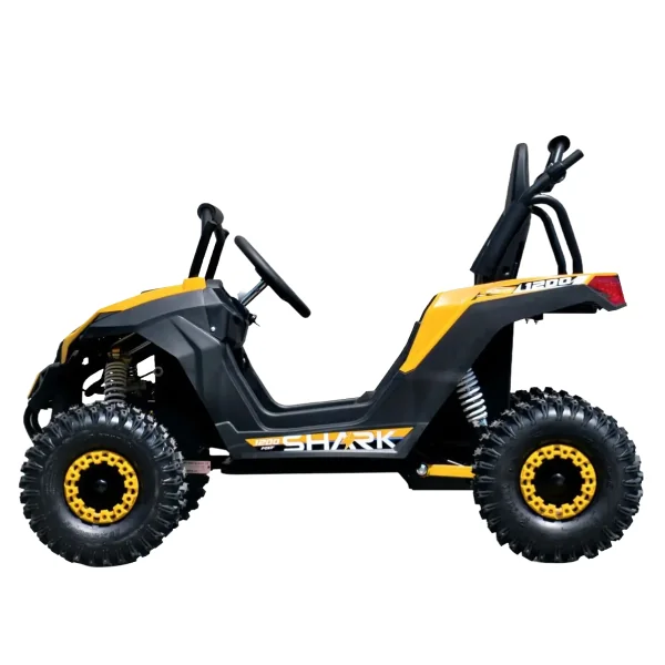 UTV Elétrico MXF Shark 1200W infantil mega amarelo e preto