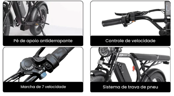 Bike Elétrica Nado K3 750W