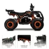 Quadriciclo Elétrico DROP Utility 1000W Chumbo Mega brava laranja infantil