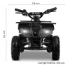 Quadriciclo Elétrico DROP Utility 1000W Chumbo Mega brava laranja infantil