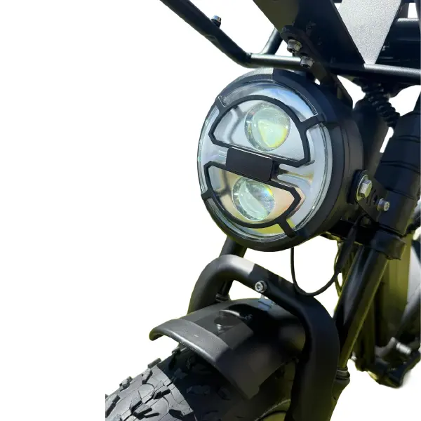 Farol frontal LED duplo da Bicicleta Elétrica OUXI V8 Ultra 1000W