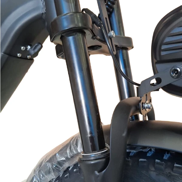 Bicicleta Elétrica Onesport X7 1000W com suspensão dianteira telescópica para absorção de impactos