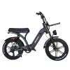 Bicicleta Elétrica Onesport X7 1000W com design robusto, suspensão traseira dupla e pneus grossos tipo fat bike