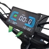 Painel digital da Bicicleta Elétrica Onesport X7 1000W com tela em LCD e ativação por sensor NFC integrado
