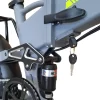 Suspensão traseira com amortecedor da Bicicleta Elétrica Onesport X9 Dobrável 1000W com trava de segurança