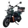 Scooter Elétrica SUDU A6 1000W na cor verde com detalhes em laranja e baú traseiro. Estilo moderno com excelente autonomia e desempenho urbano.