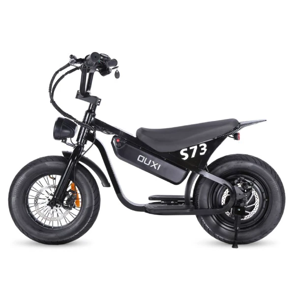 Bicicleta Elétrica OUXI S73 500W infantil preta