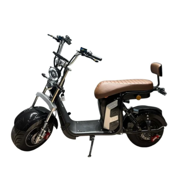 Scooter Elétrica IRun S13 1000W prata com preto