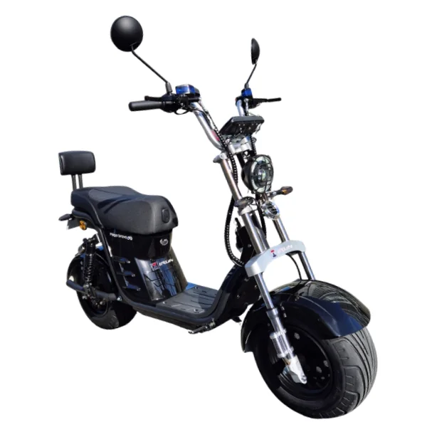 Scooter Elétrica IRun S12 1000W mega brava preta