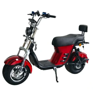 Scooter Elétrica IRun S12 1000W vermelha mega brava