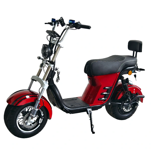 Scooter Elétrica IRun S12 1000W vermelha mega brava