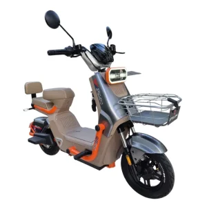Scooter Elétrica IRun S15 1000W vermelha creme com detalhes laranja