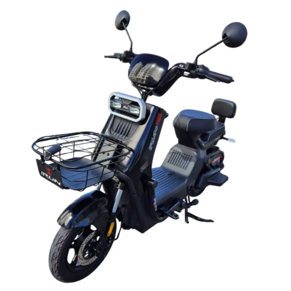 Scooter Elétrica IRun V70S 1000W preta com cesto