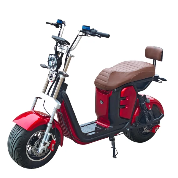 Scooter Elétrica IRun S15 1000W vermelha mega brava