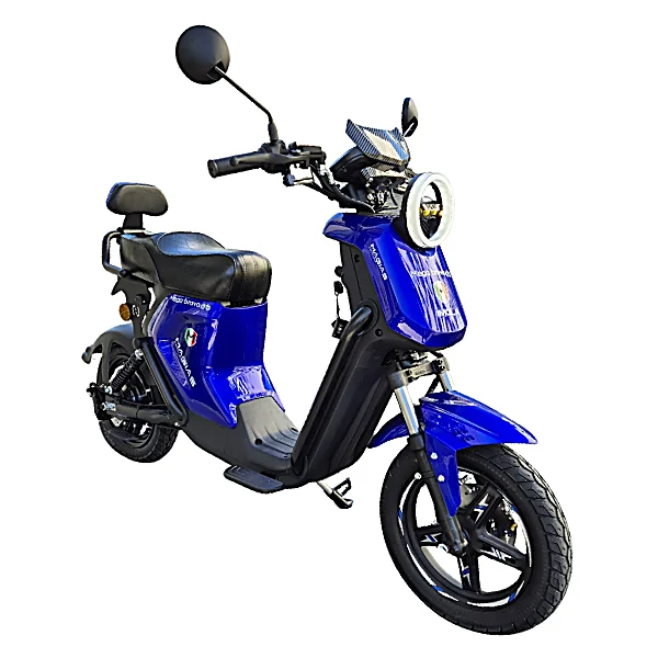 Scooter Elétrica Magias Imola 1000W Mega Brava azul lateral diagonal