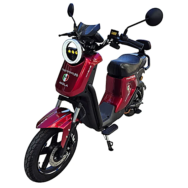 Scooter Elétrica Magias Imola 1000W mega brava vermelha diagonal