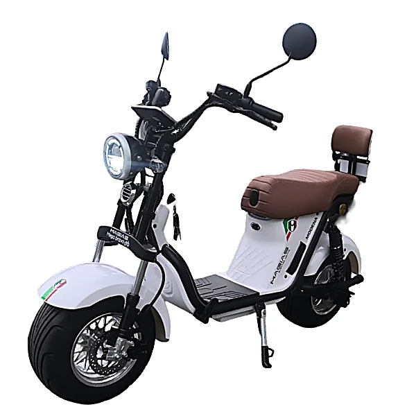 Scooter Elétrica Magias Modena 1000W branca diagonal