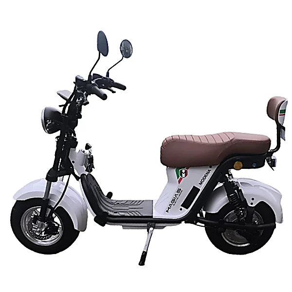Scooter Elétrica Magias Modena 1000W branca lateral 2