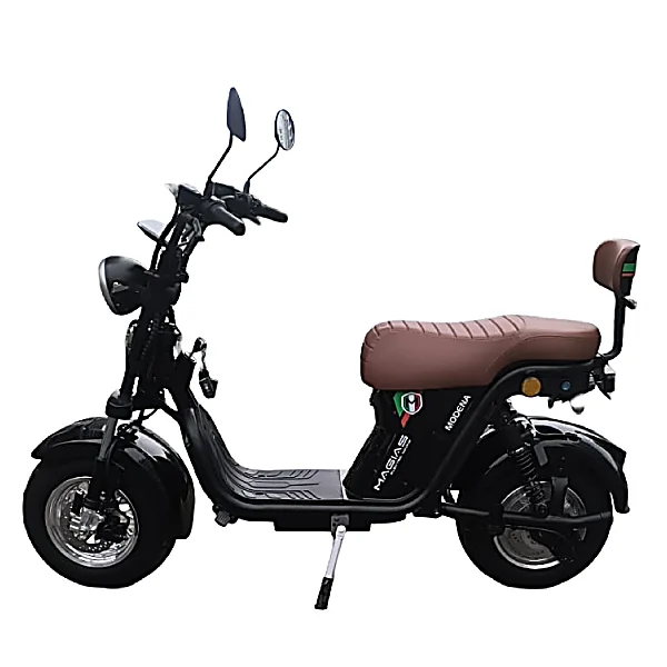 Scooter Elétrica Magias Modena 1000W preta lateral