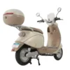 Scooter Elétrica Cappuccino 1000W Bege traseira