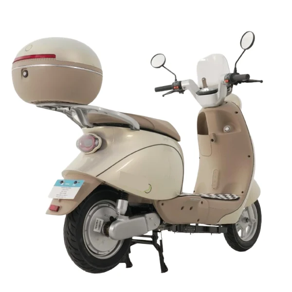 Scooter Elétrica Cappuccino 1000W Bege traseira